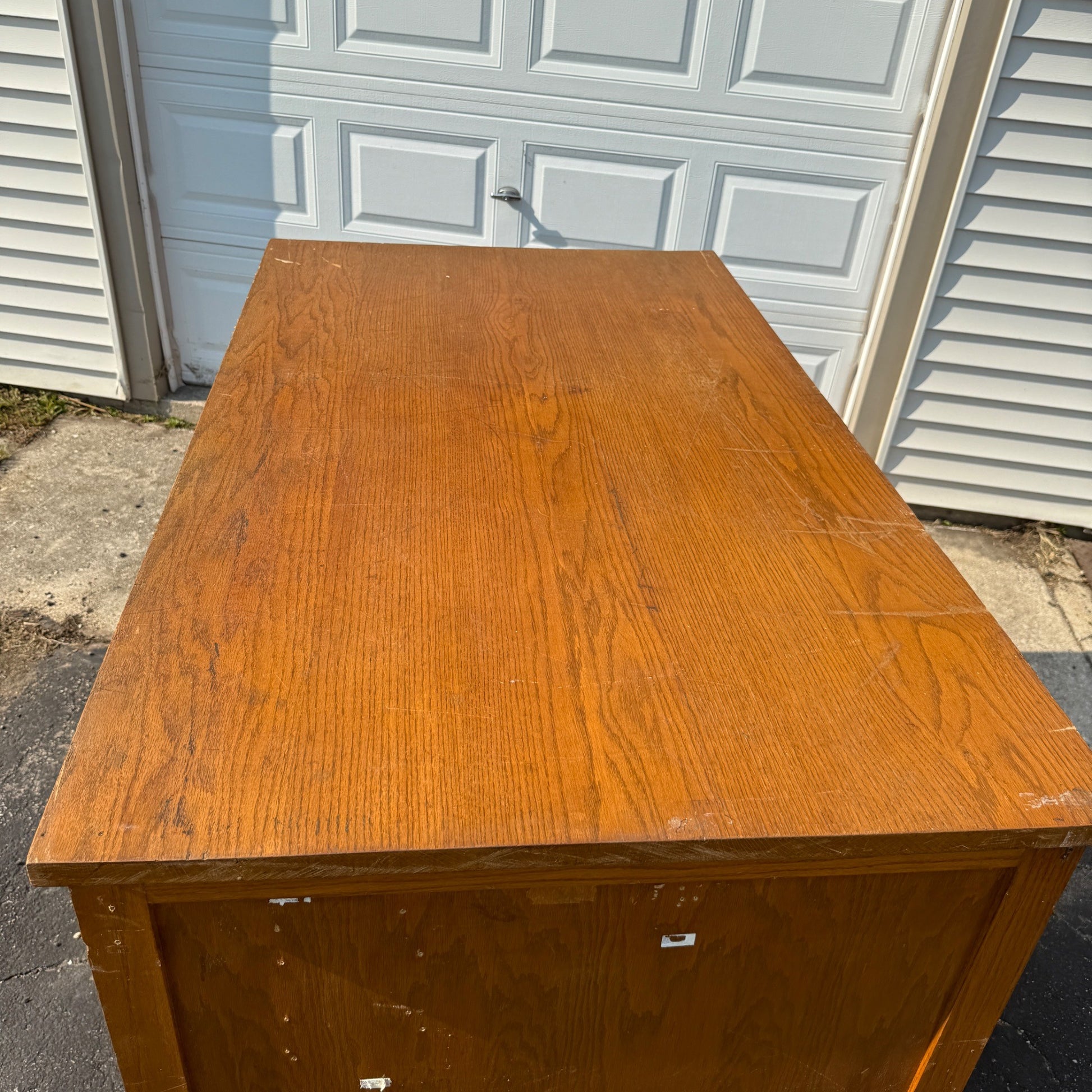 Vintage Double Lateral Filing Cabinet Blueprint / Map Storage Industrial File Cabinet