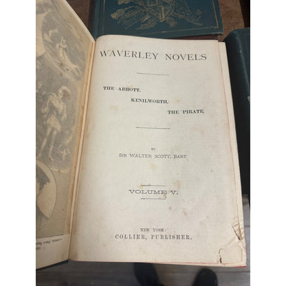 Sir Walter Scott : The Waverly Novels 1887 Nine Volume Set of 28 Novels Complete