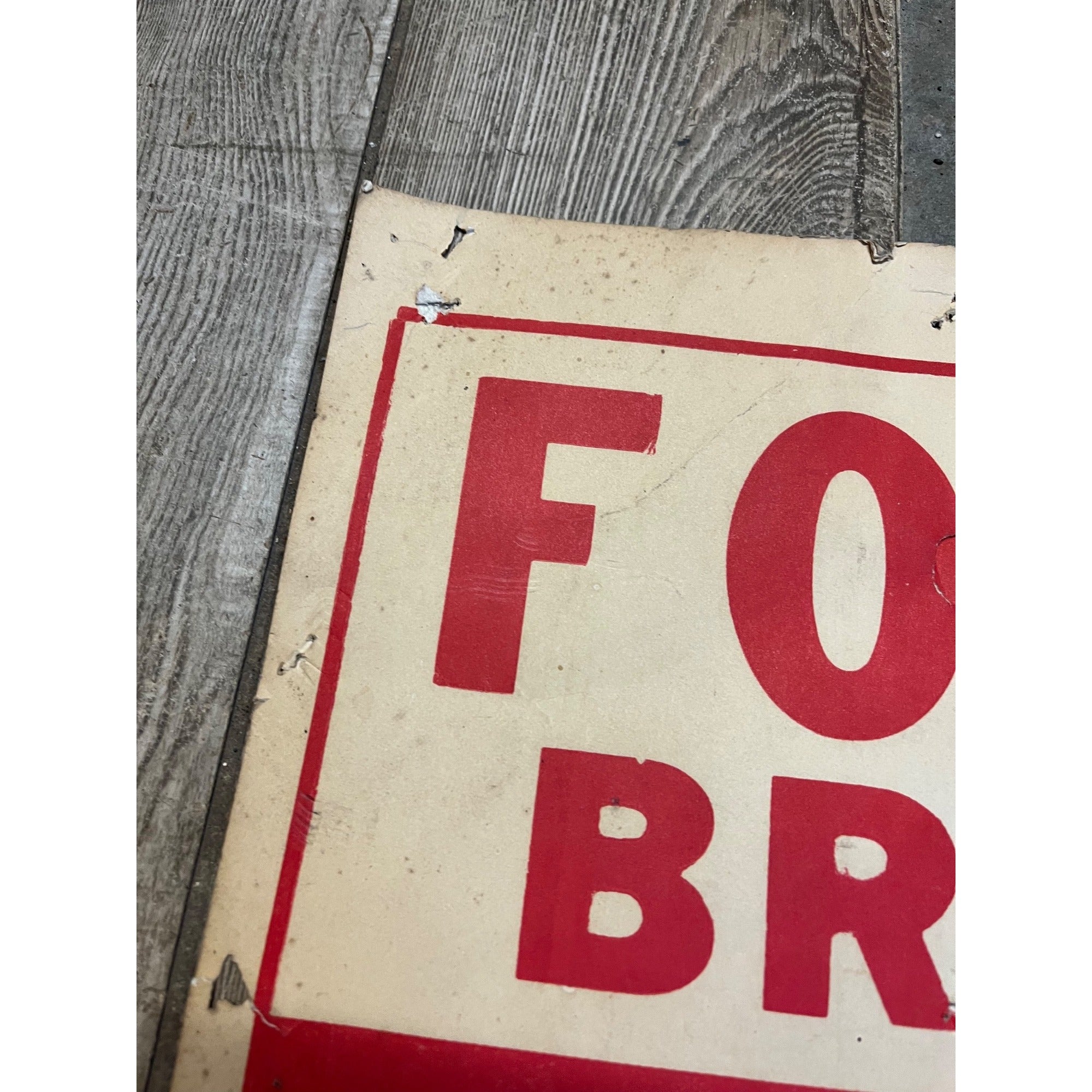 Vintage Ford Bros Circus Broadside Paper Poster Sign Promo Wisconsin