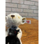 Steiff Peky Mouse w/ Teddy Bear 540/1500, #006852  Doll Figure + Ear Tag, Ribbon