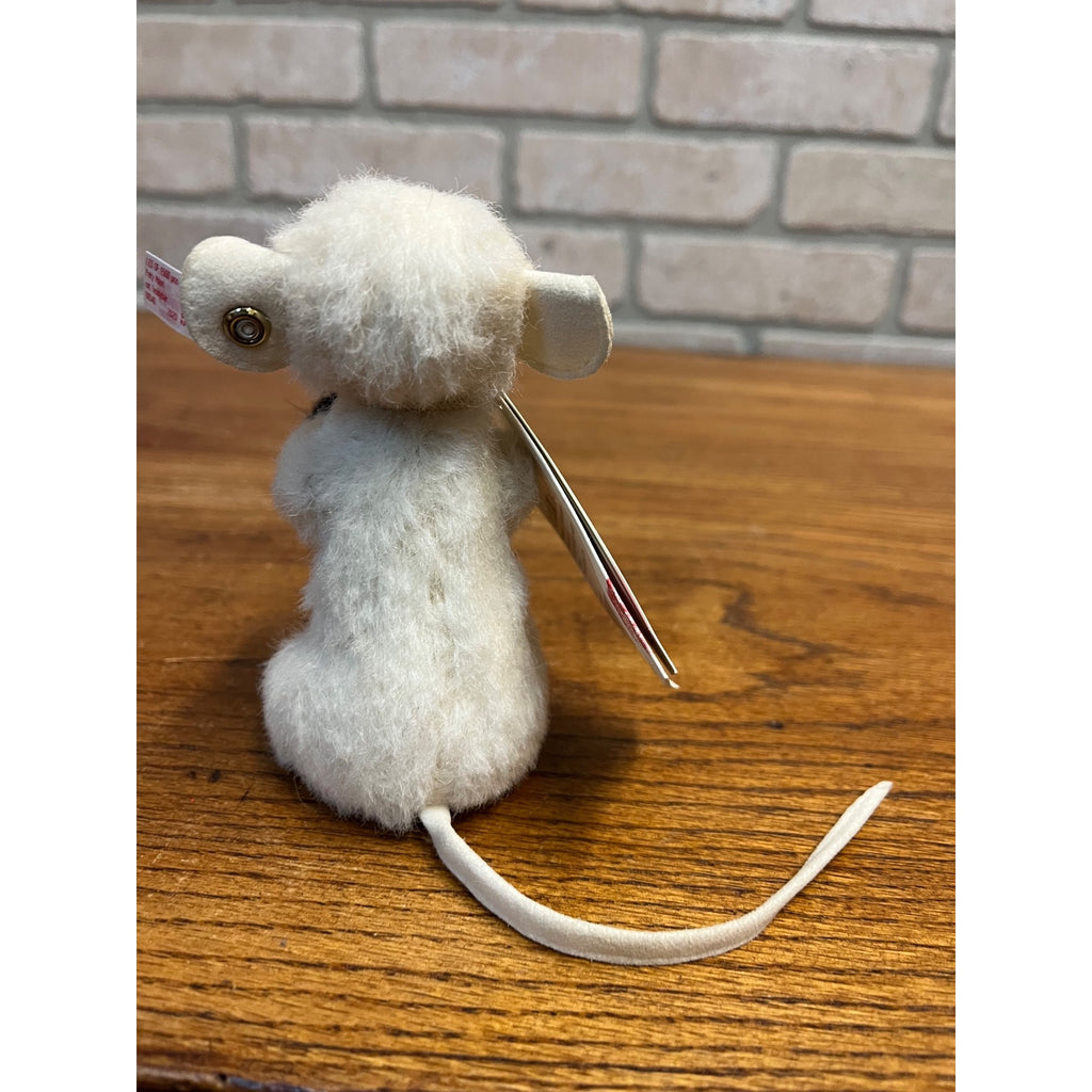 Steiff Peky Mouse w/ Teddy Bear 540/1500, #006852  Doll Figure + Ear Tag, Ribbon