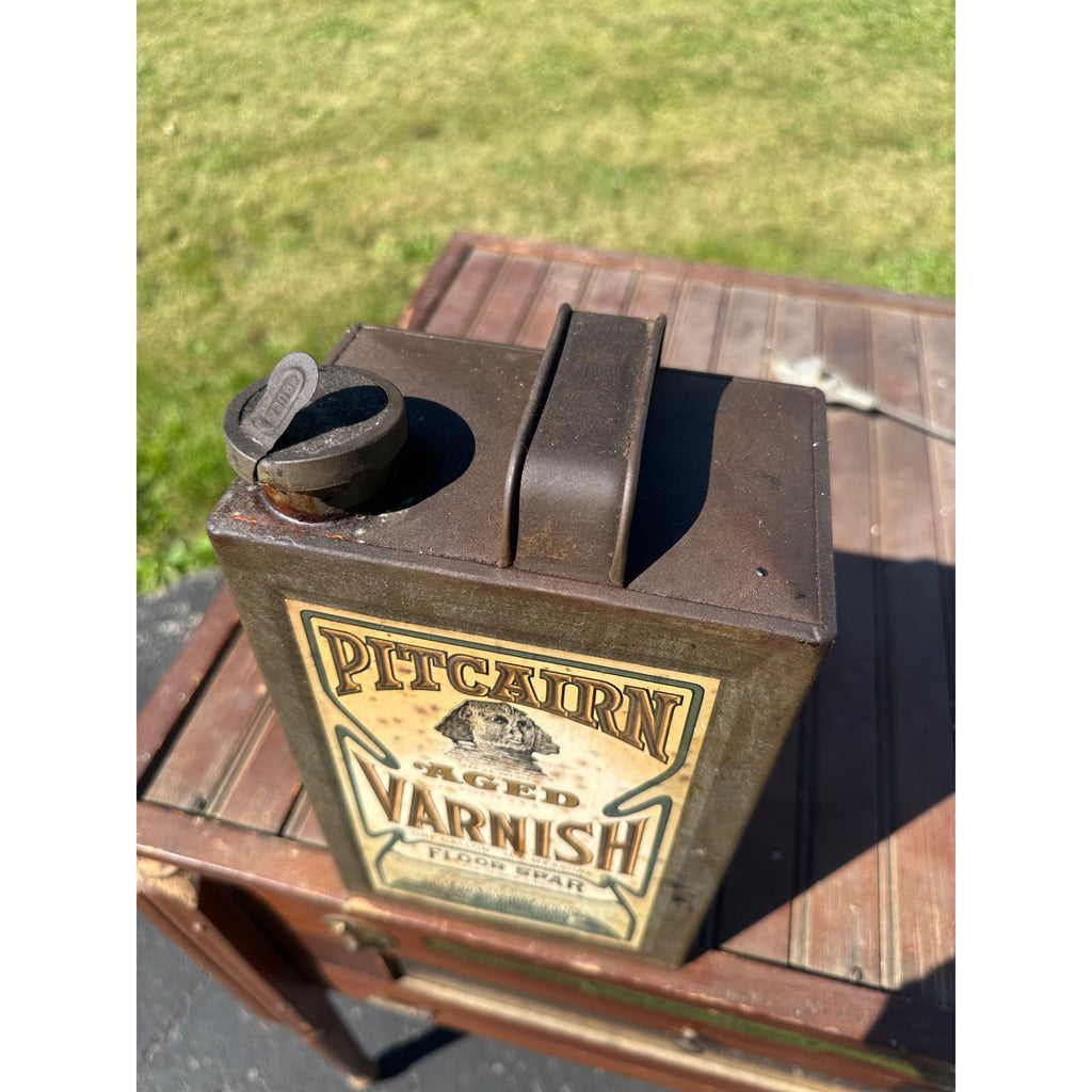 RARE Vintage Pitcairn Varnish Can Egyptian Sphinx Milwaukee Pittsburgh Plate