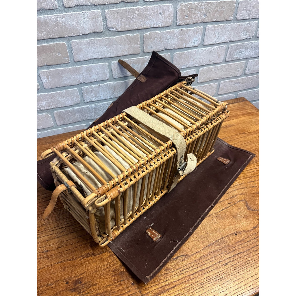Original Vintage 1940s WWII Swiss Pigeon Bird Carrier Cage Crate