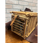 Original Vintage 1940s WWII Swiss Pigeon Bird Carrier Cage Crate