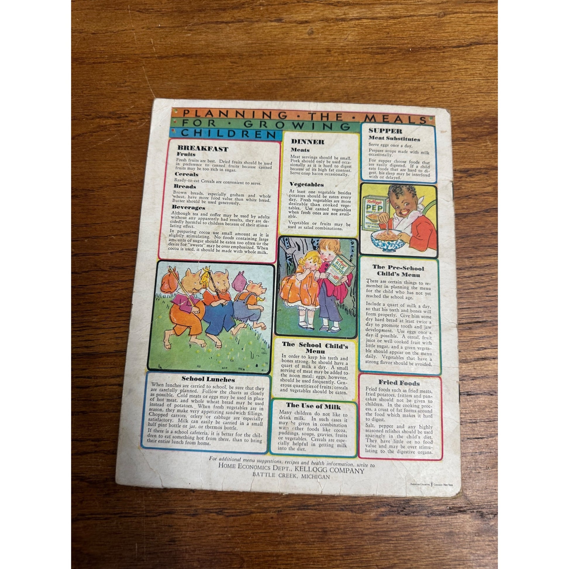 Vintage 1931 Kellogg's Story Book of Games Advertising Premium Black Sambo