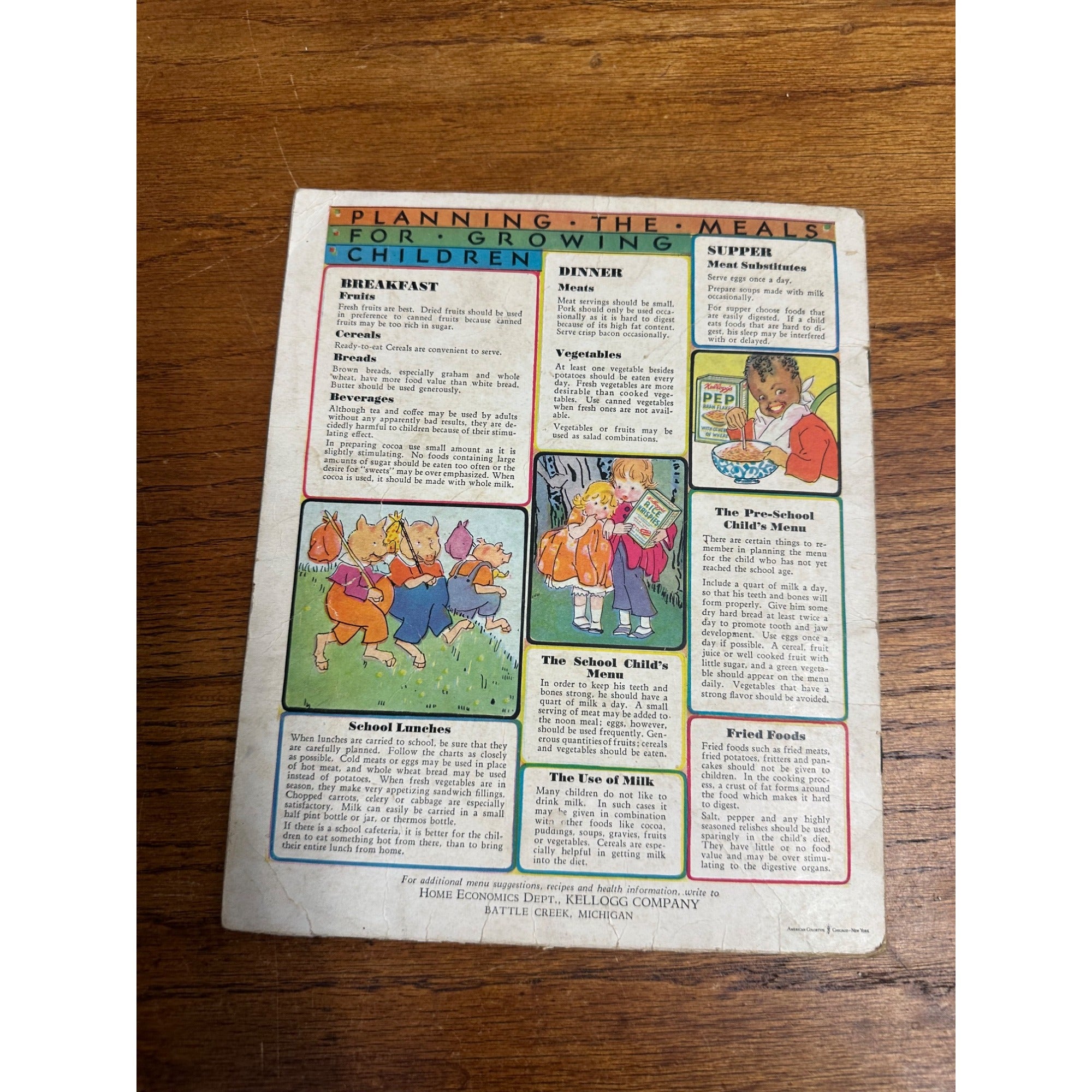 Vintage 1931 Kellogg's Story Book of Games Advertising Premium Black Sambo