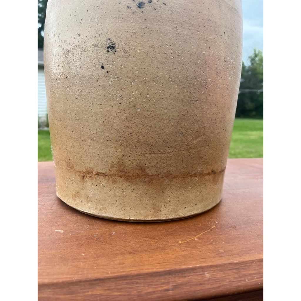 Antique 5 Gallon Stoneware Buuter Churn Crock Ohio Pottery Salt Glazed