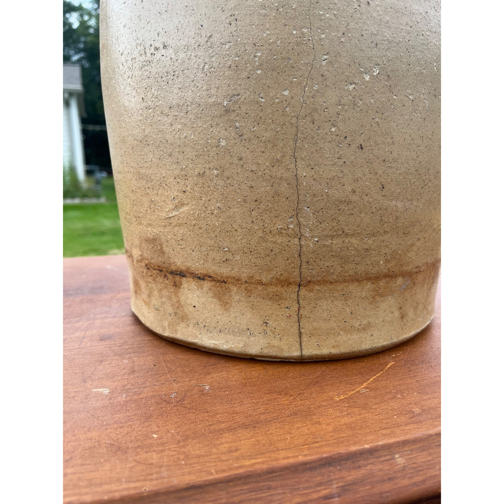 Antique 5 Gallon Stoneware Buuter Churn Crock Ohio Pottery Salt Glazed