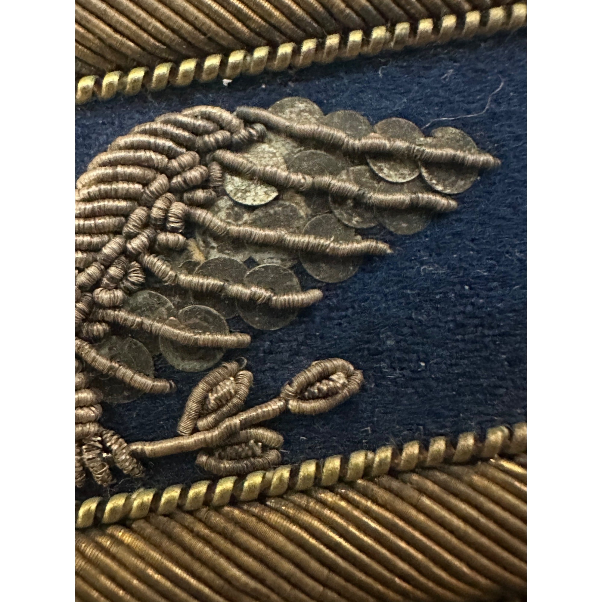 Original Rare Civil War Pair Full Colonel Officers Eagle Shoulder Boards Bullion