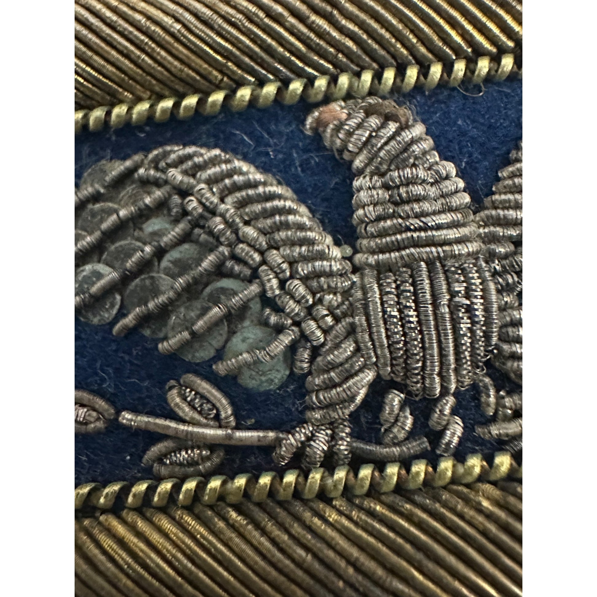 Original Rare Civil War Pair Full Colonel Officers Eagle Shoulder Boards Bullion