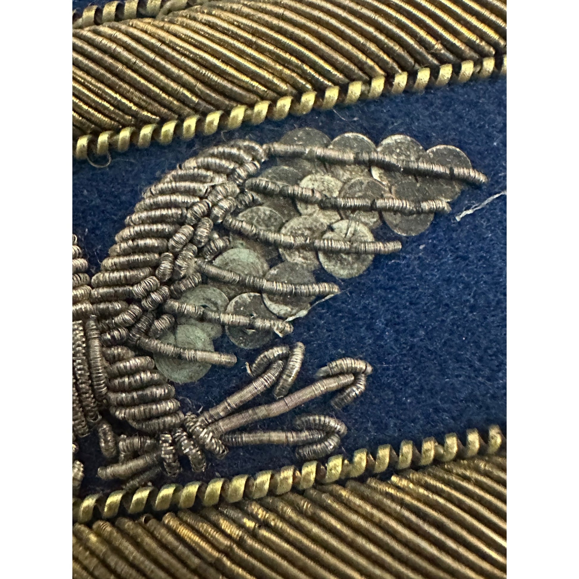 Original Rare Civil War Pair Full Colonel Officers Eagle Shoulder Boards Bullion