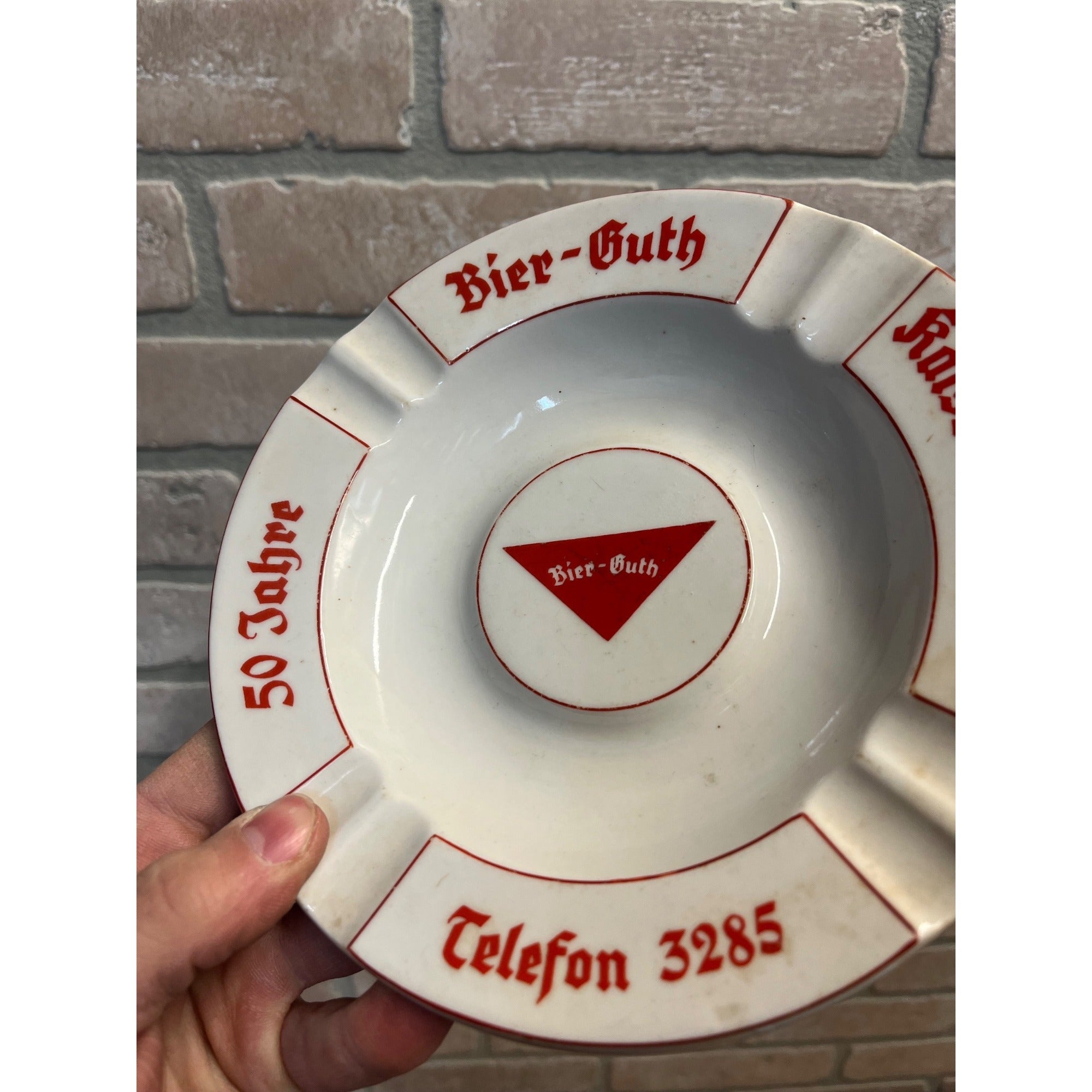 Bier Guth Distributor Germany Advertising Bier Beer Ashtray Kaiserslautern
