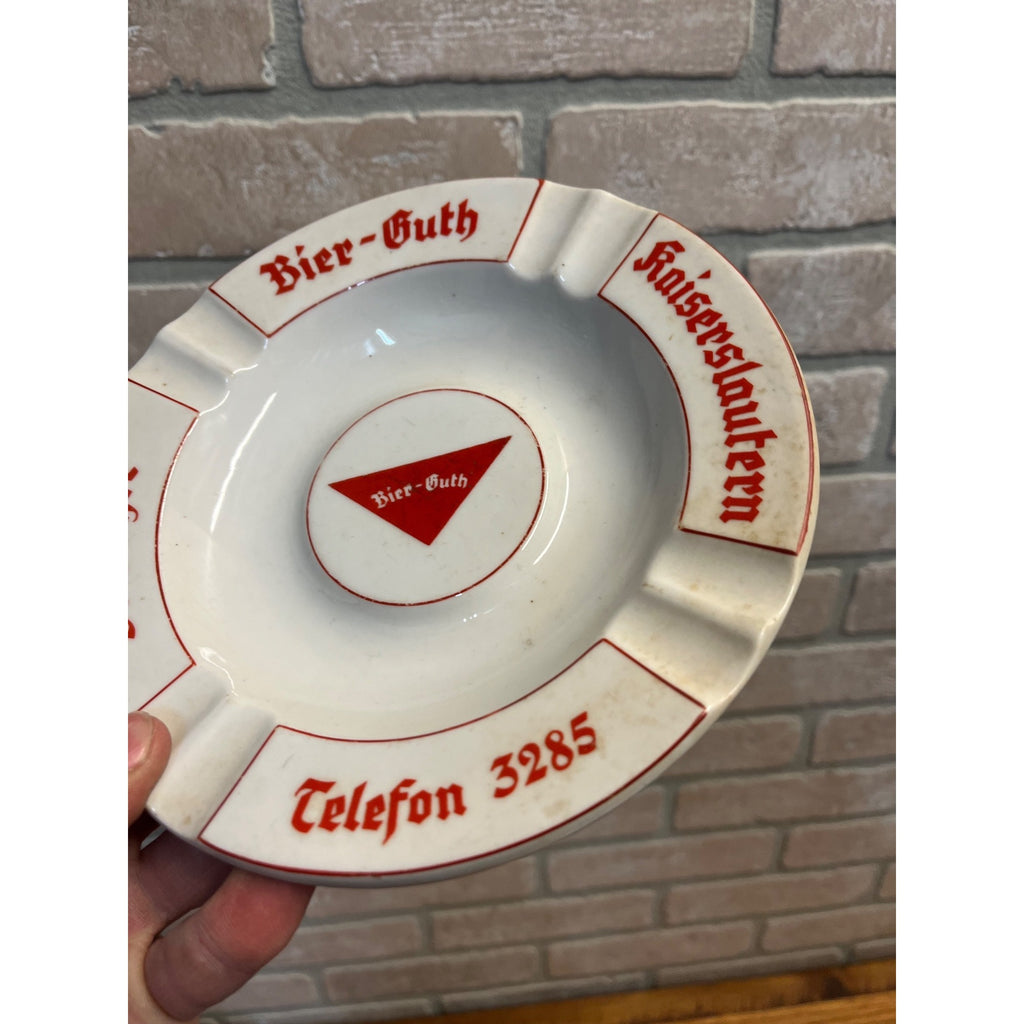 Bier Guth Distributor Germany Advertising Bier Beer Ashtray Kaiserslautern