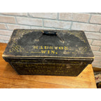 Antique Primitive 19th c. Eclipse Egg Carrier Crate Box Painted AAFA Farmhouse