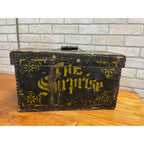 Antique Primitive 19th c. Eclipse Egg Carrier Crate Box Painted AAFA Farmhouse