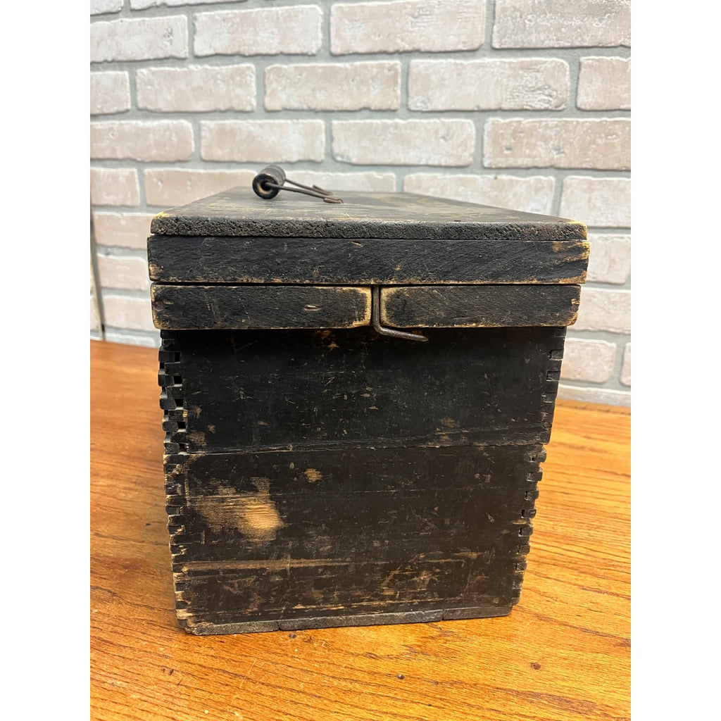 Antique Primitive 19th c. Eclipse Egg Carrier Crate Box Painted AAFA Farmhouse