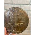 WW1 Memorial Death Penny Named Lance Corporal Gail Layton Dennis WWI World War