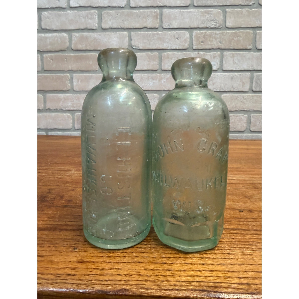 Antique 1900s Milwaukee Wis Blob Hutch Hutchinson Lot John Graf El Husting