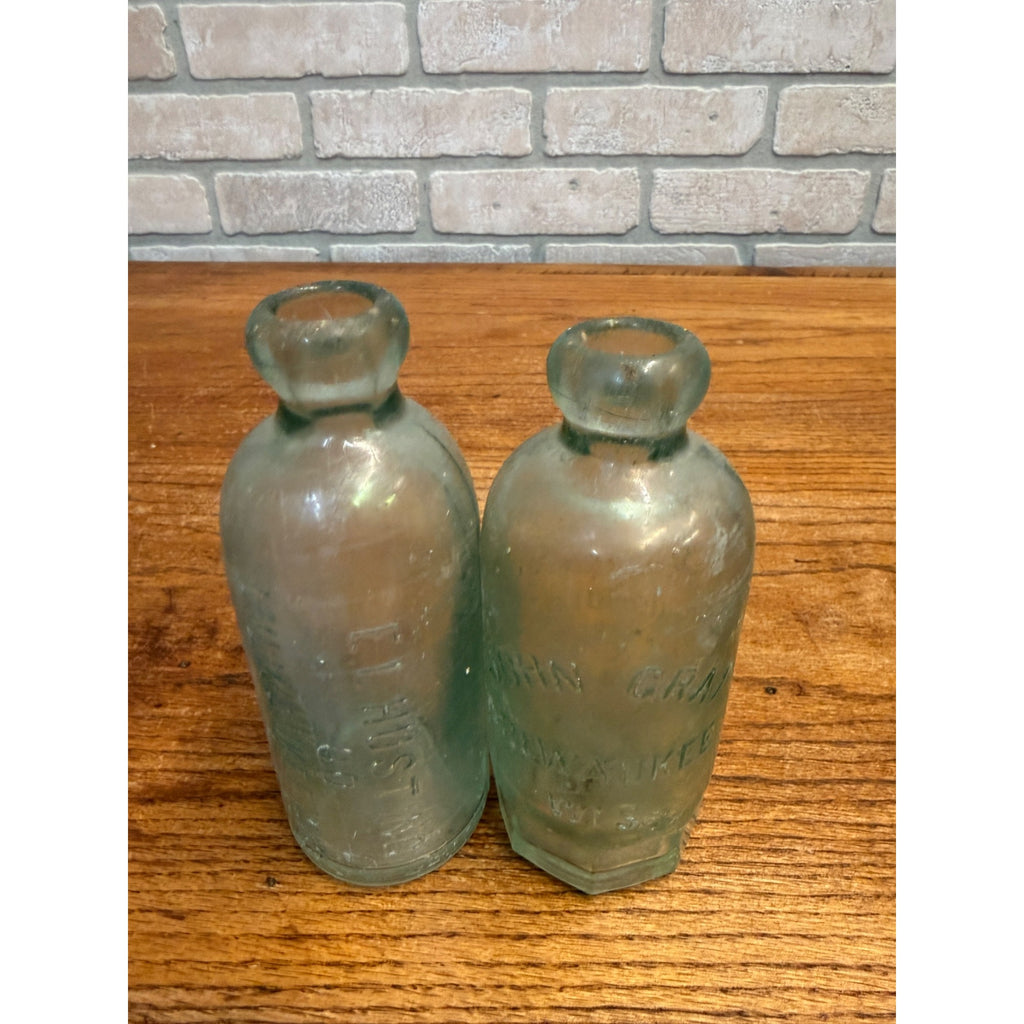 Antique 1900s Milwaukee Wis Blob Hutch Hutchinson Lot John Graf El Husting