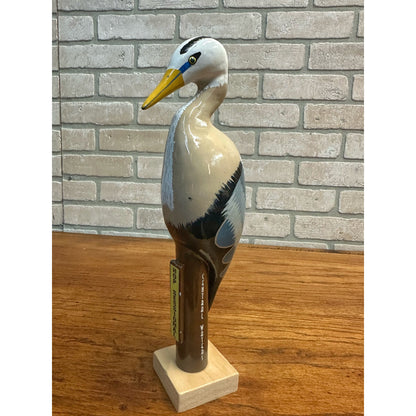 Central Waters Original Hand Painted 12" Blue Heron Beer Tap Handle