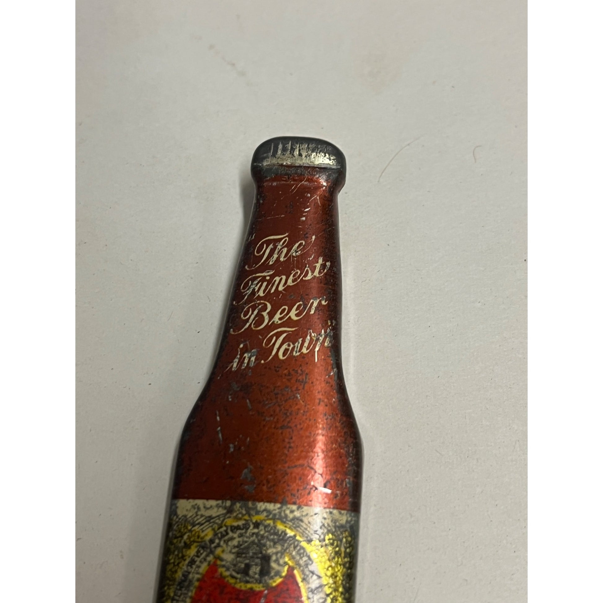 Vintage Duquesne Pilsner Beer Tin Metal Figural Bottle Opener