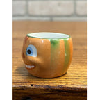 Rare Antique German Halloween Pumpkin Jack-o-Lantern Porcelain Childs Tea Cup