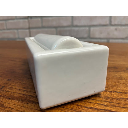 Vintage Sengbusch Idea Stamp Moistener #3 Wheel Wetter White Porcelain 6"