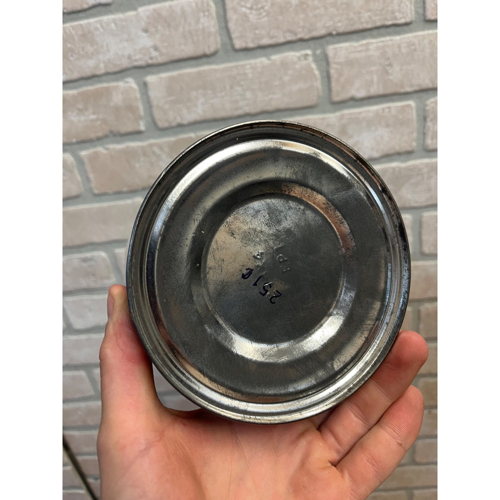 Vintage 3lb Folgers Coffee Tin Primitive Colonial Style Chicken Fruit Vegetables