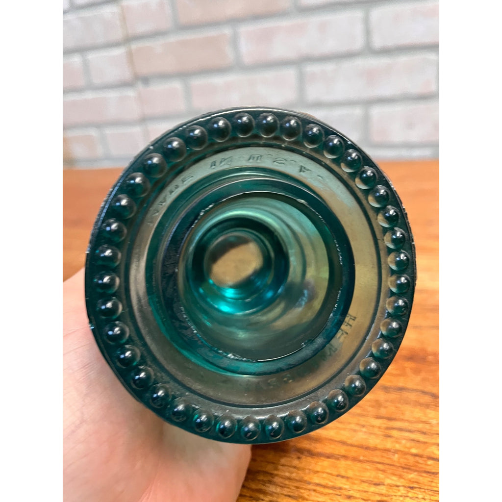 Vintage Aqua Teal Blue Hemingray No. 42 Glass Insulator Set of 4