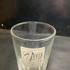 Vintage 7up  Soda Fountain Glass The 'Fresh Up" Drink Seven Up