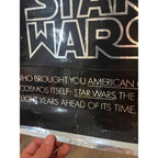Original 1977 Star Wars Advance Teaser Movie Poster Coming To Your Galaxy Summer