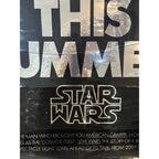 Original 1977 Star Wars Advance Teaser Movie Poster Coming To Your Galaxy Summer
