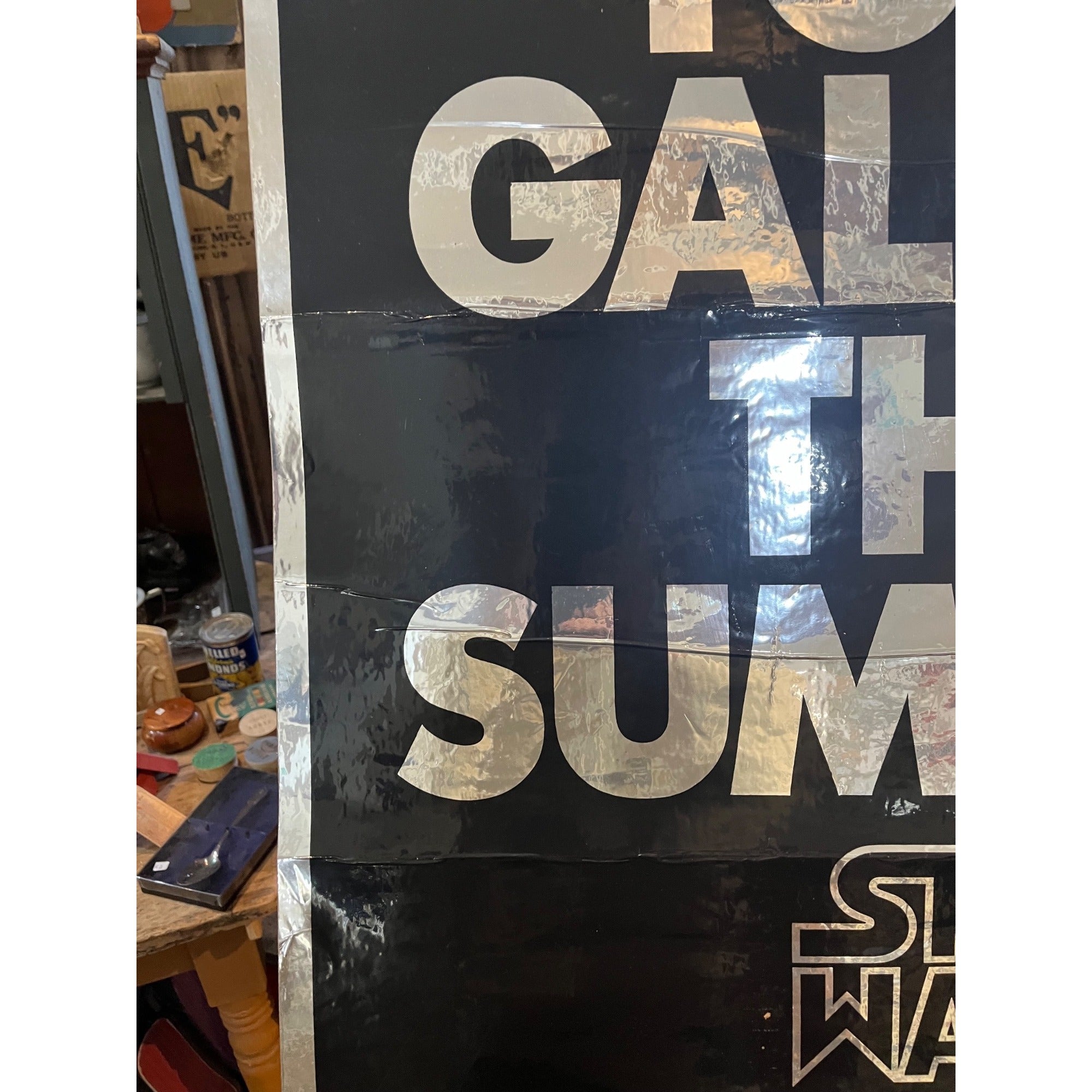 Original 1977 Star Wars Advance Teaser Movie Poster Coming To Your Galaxy Summer
