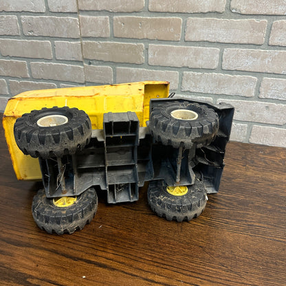 Vintage Large Tonka Dump Truck, Yellow XMB-975 Tires, Pressed Metal For parts