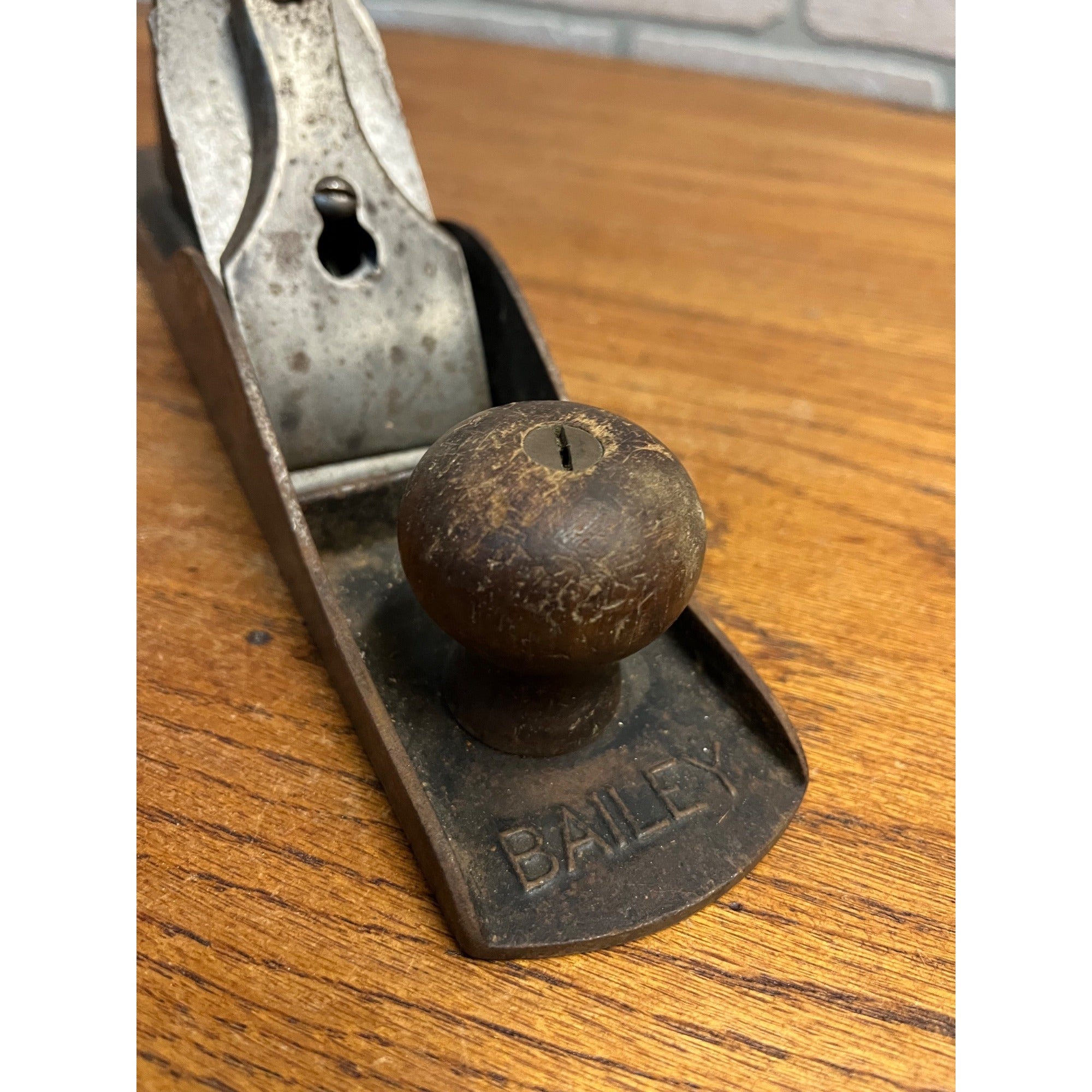 Vintage Stanley Bailey No. 5 Woodworking Smooth Bottom Plane Type 9 (1902-1907)
