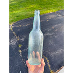 Vintage Aqua Blue KCB or K.C. & Co Emossed 11-3/4" Bottle Soda