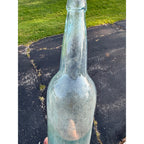 Vintage Aqua Blue KCB or K.C. & Co Emossed 11-3/4" Bottle Soda