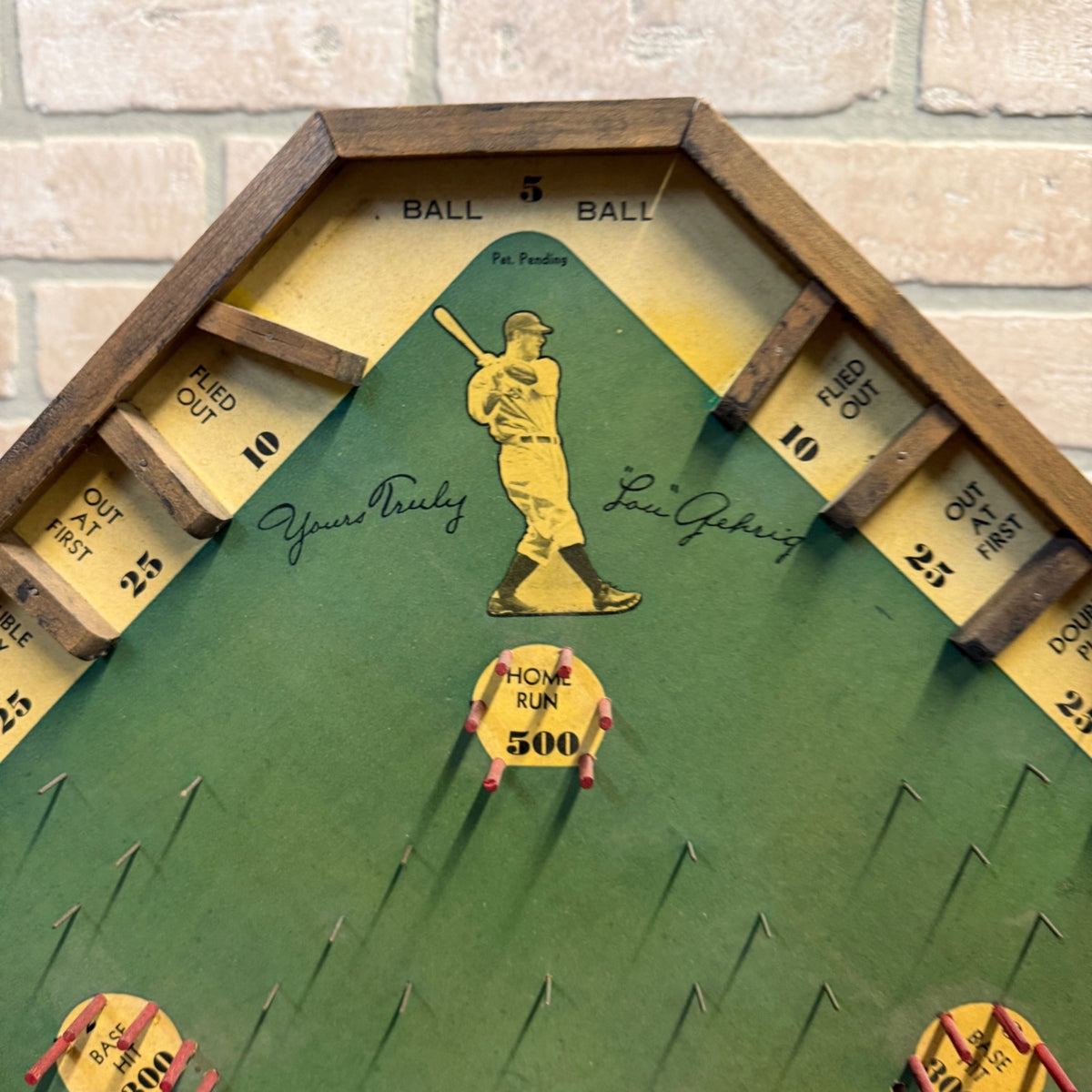 1932 Official Lou Gehrig ‘Plaball’ Baseball Game Board NY Yankees Christy Walsh