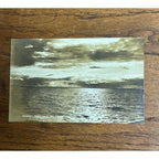 RPPC Postcard Sunset on Lake Pearl Redgranite Wisconsin WI Wis