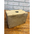 Antique Primitive Dovetailed Wooden Butter Mold Rectangular --NO Handle