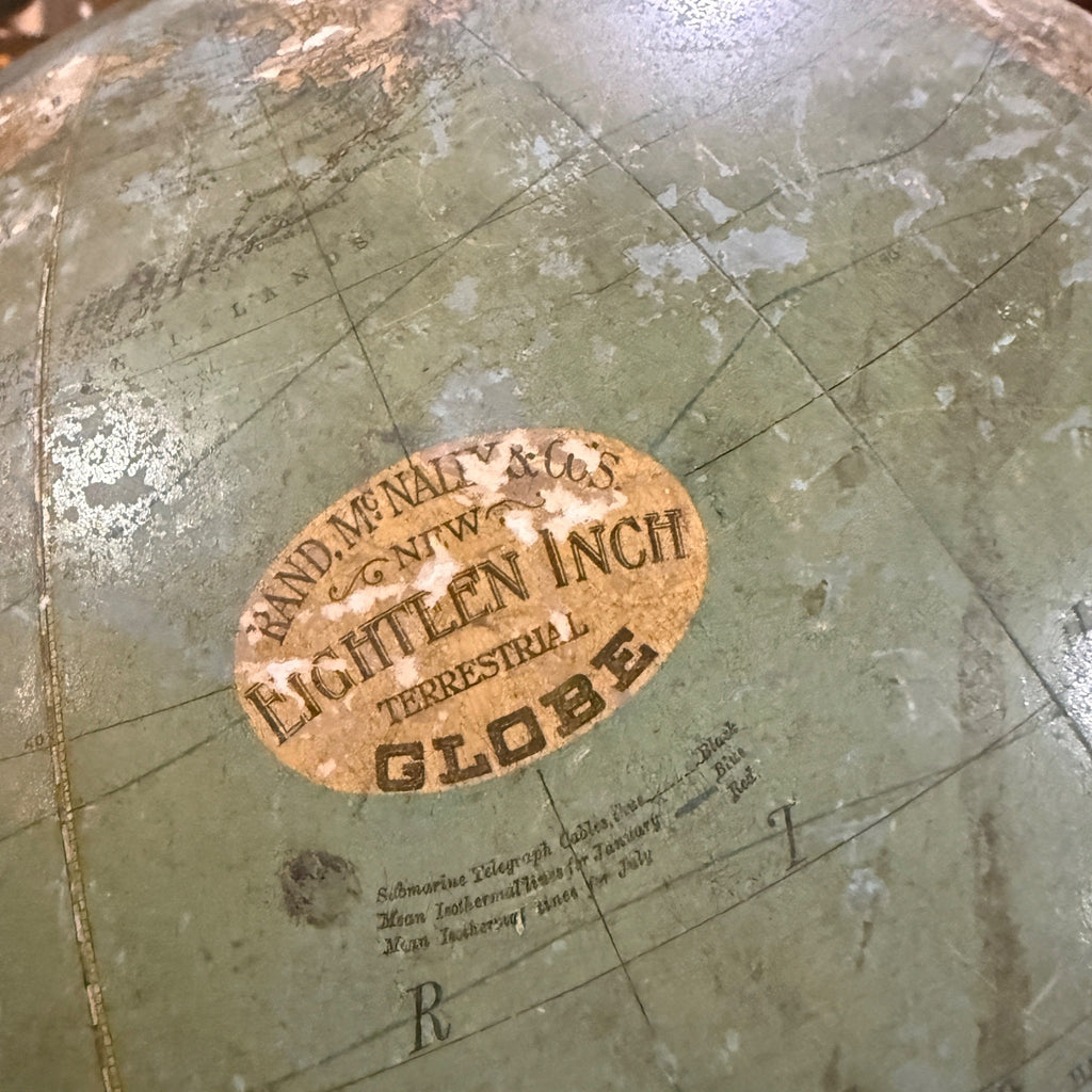 Vintage Antique Claw Footed World Globe