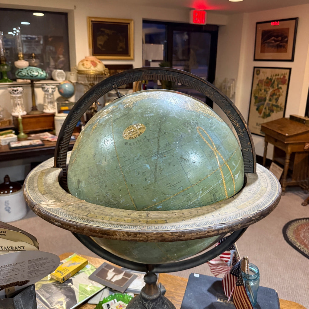 Vintage Antique Claw Footed World Globe