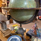 Vintage Antique Claw Footed World Globe