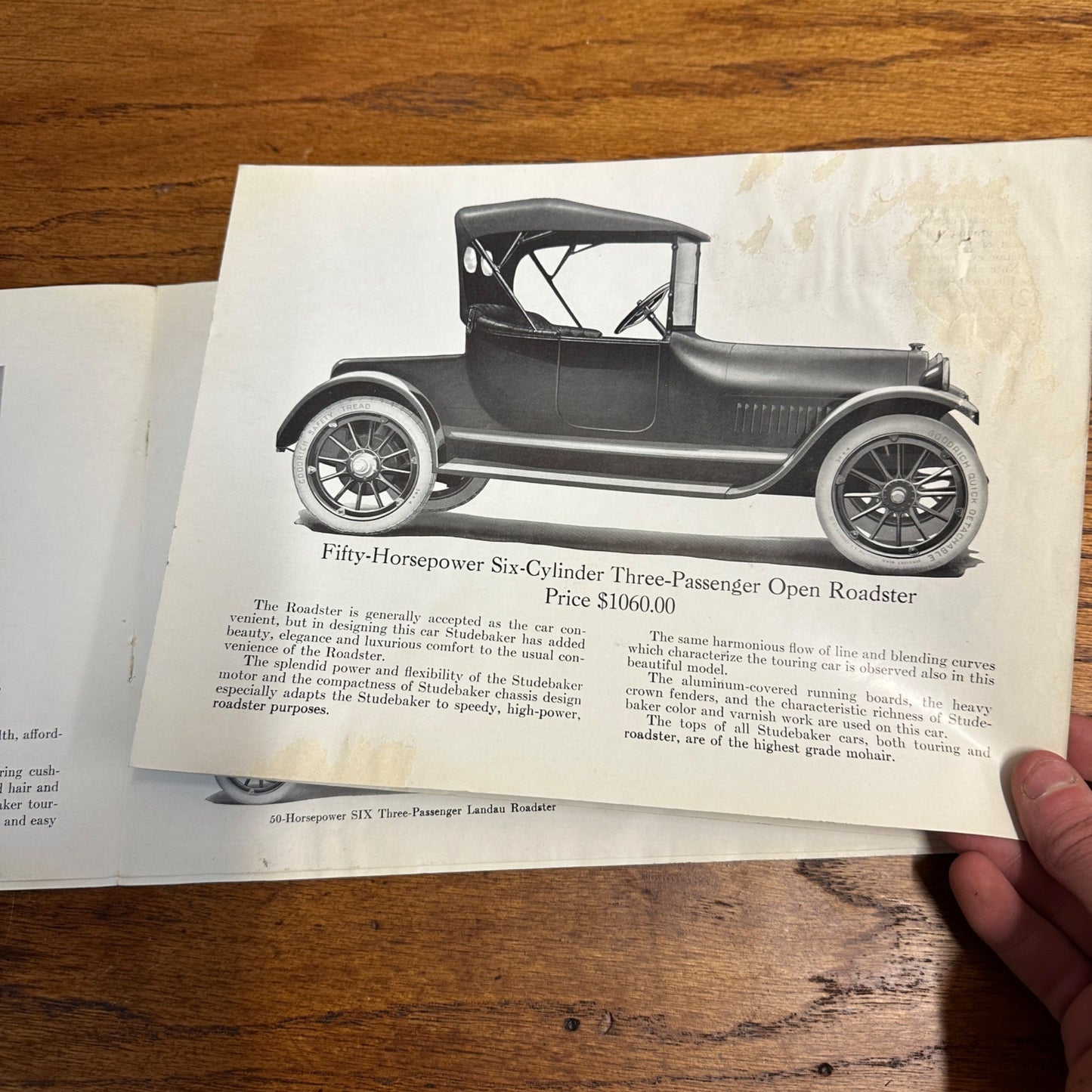 Vintage c1916 Studebaker Car Dealership Showroom Sales Booklet Catalog