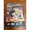 Vintage The Walt Disney Paint Book 48-Pages Mickey Mouse 1970s Reissue