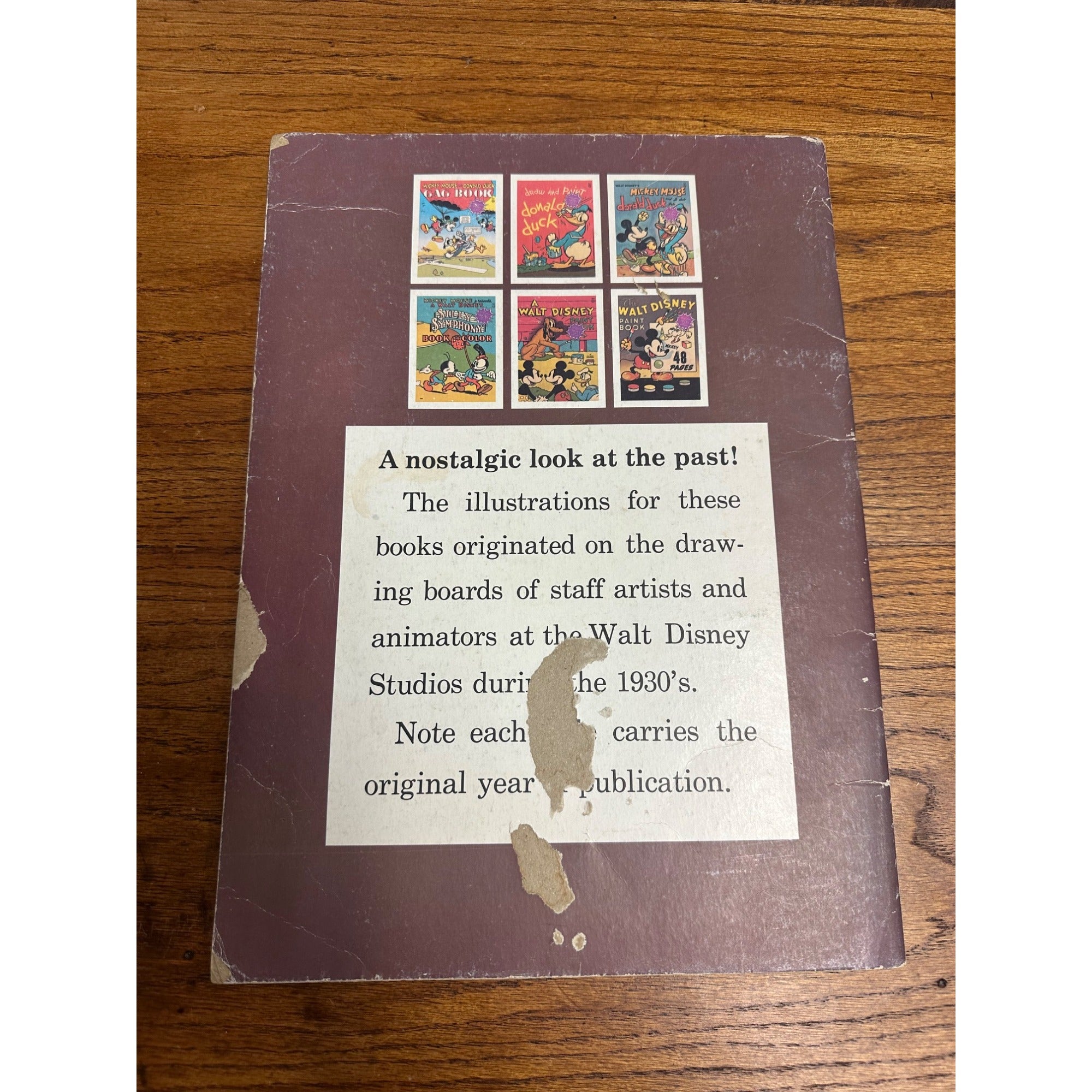 Vintage The Walt Disney Paint Book 48-Pages Mickey Mouse 1970s Reissue