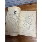 Vintage The Walt Disney Paint Book 48-Pages Mickey Mouse 1970s Reissue