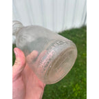 Vintage 1940s Binder Dairy Oshkosh Wisconsin Embossed Quart Milk Bottle Wis WI