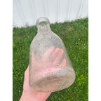 Vintage 1940s Binder Dairy Oshkosh Wisconsin Embossed Quart Milk Bottle Wis WI