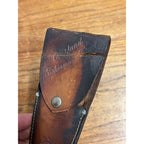 Vintage Fred Mac Overland Fisherman’s Friend Fishing Tool w/ Leather Belt Pouch